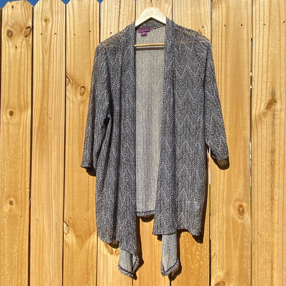 Vintage 90s Semi Sheer Beverly Drive Plus size 2X Fairy Gothic Cardigan